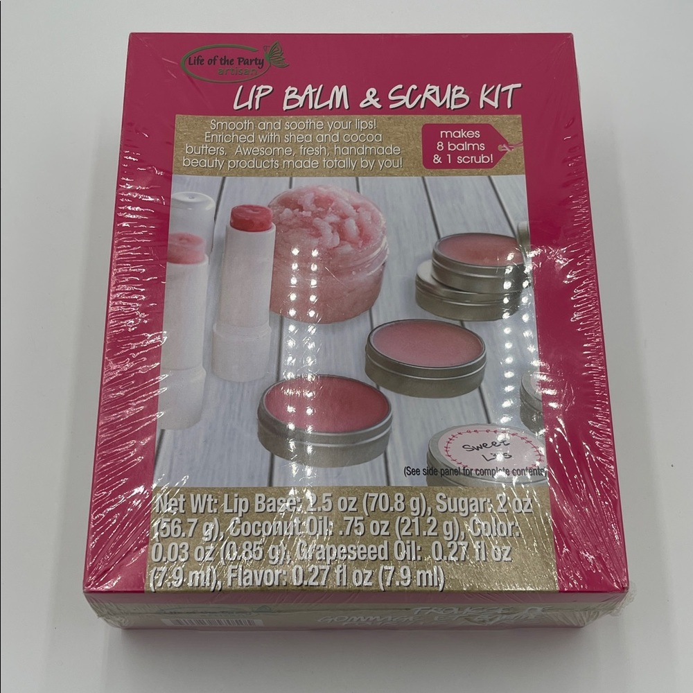 Life of the Party Artisan Lip Balm & Scrub Kit - Pink